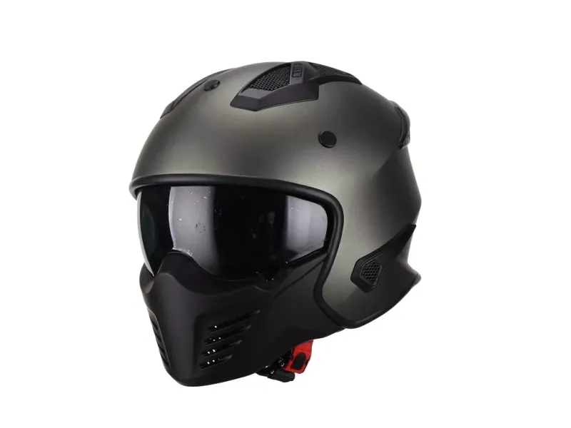 Vito Bruzano Mat Titanium (met gratis helmmuts)