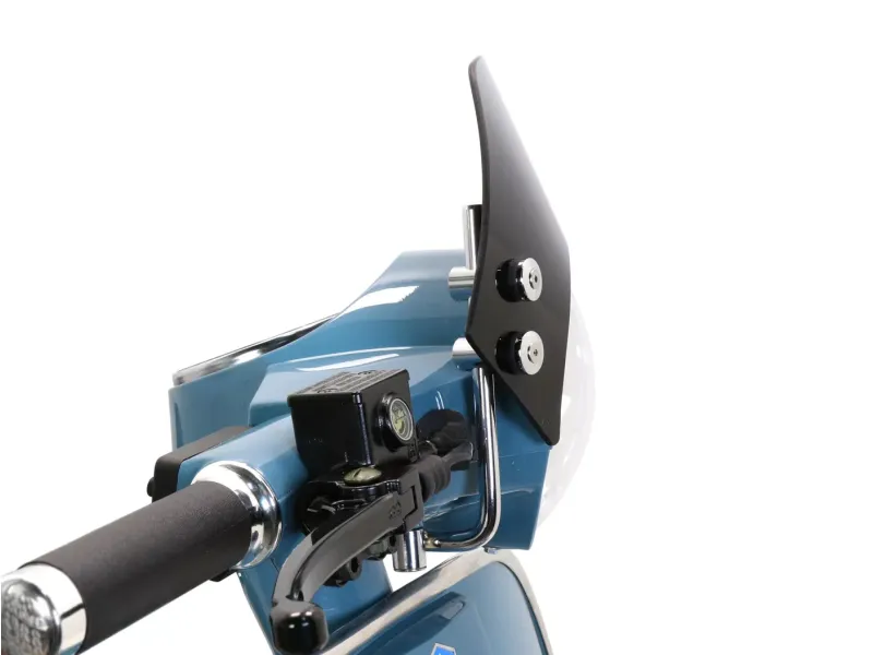 Windscherm Vespa PX80, PX125, PX150, PX200, LML 125 150 Star Stella Zwart