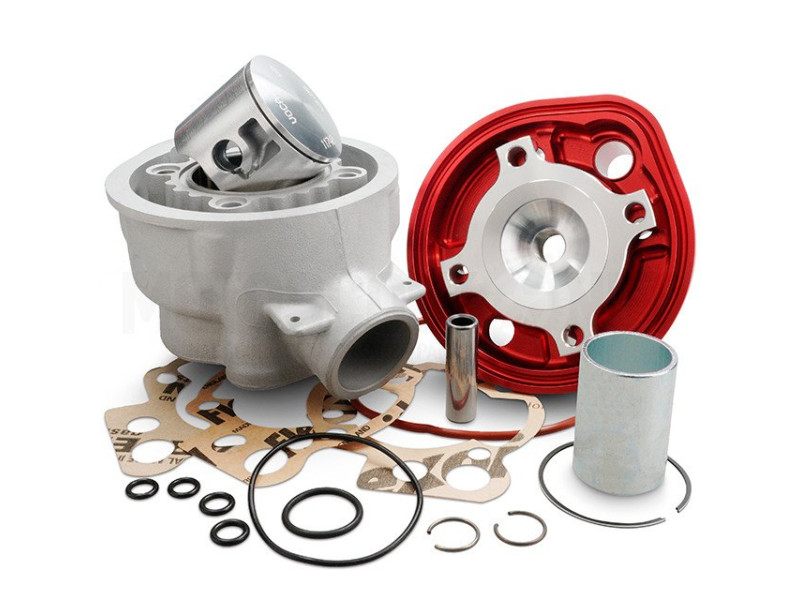 Voca Cilinder Bestia 80cc Minarelli AM6 (50mm) - Rode cilinderkop