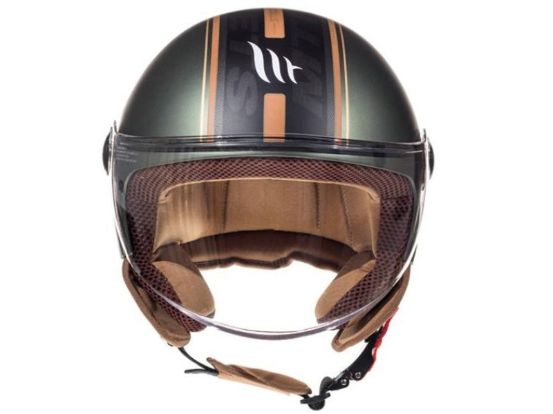  Scooterhelm MT Mat groen - model 'Street Entire'
