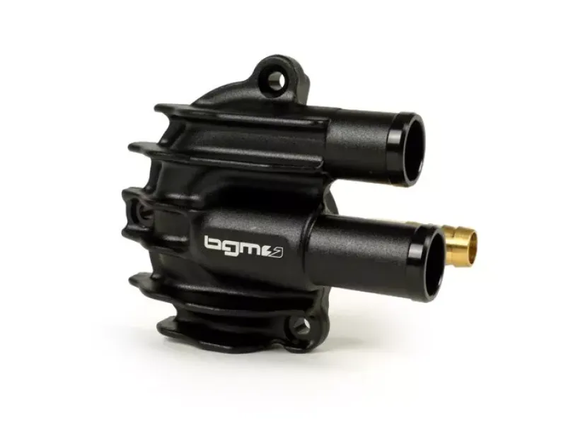 waterpompdeksel  BGM pro faster flow  vespa gt, gts, gtl, gtv 125 300, gts300 hpe   zwart geanodiseerd