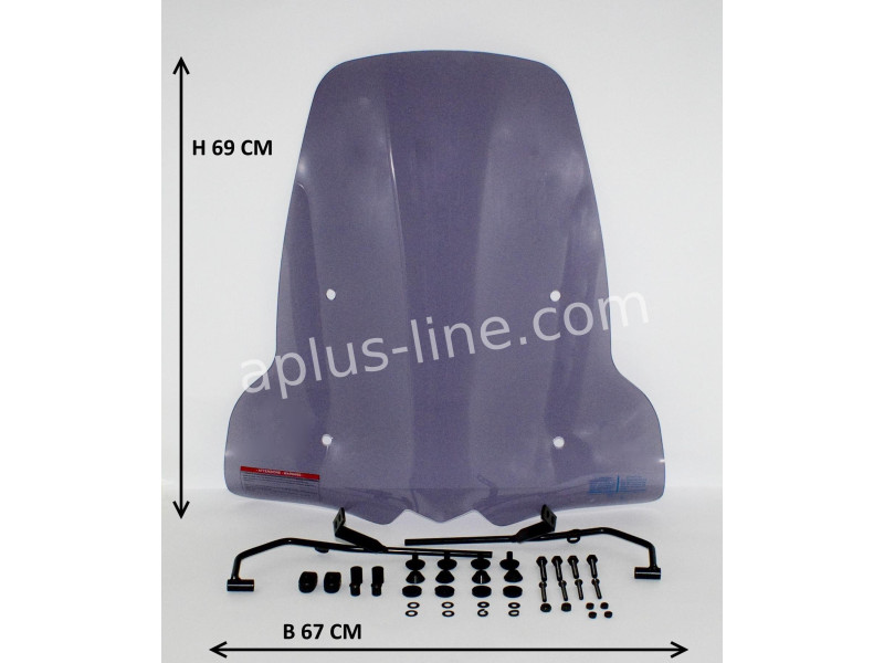 Windscherm Kymco Agility 16 inch - Smoke