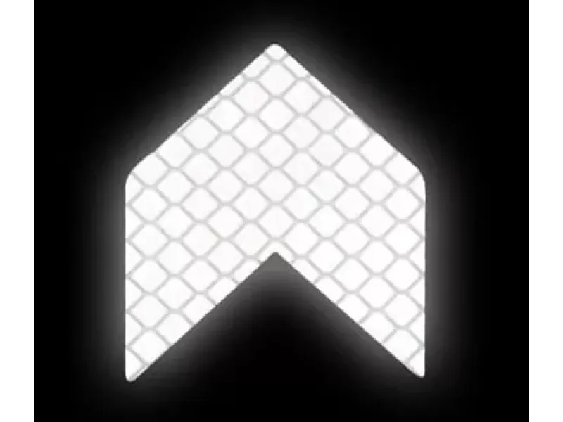 Reflecterende sticker - Pijl - Kleur: wit