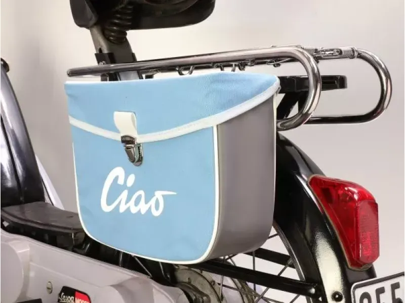 Zadeltas Moto Nostra Ciao Blauw Grijs