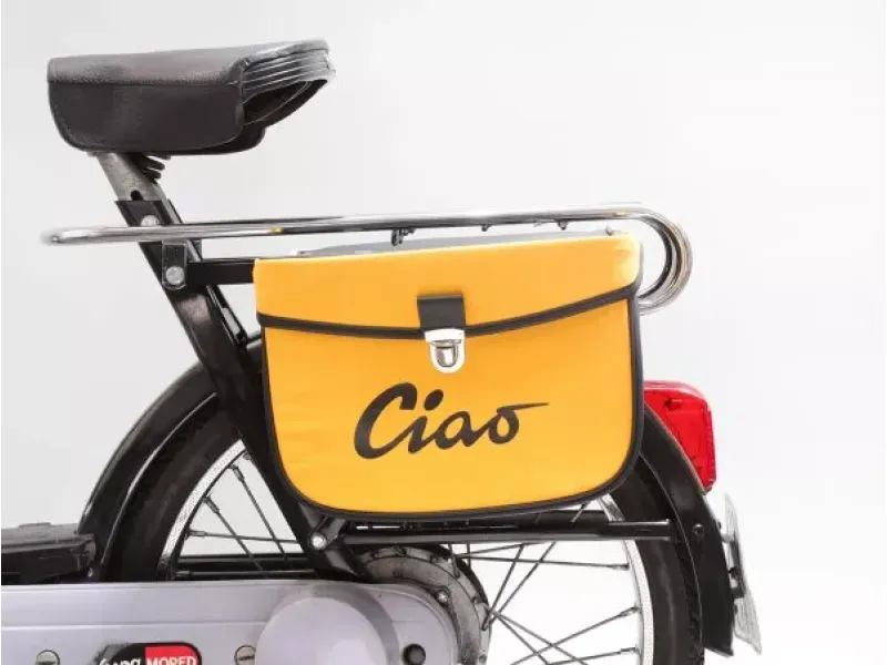Zadeltas Moto Nostra Ciao Geel Zwart