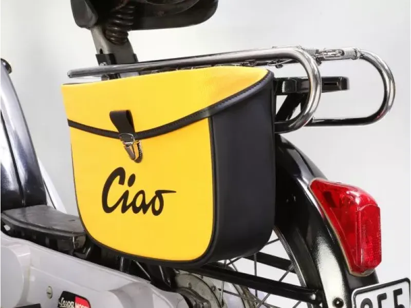 Zadeltas Moto Nostra Ciao Geel Zwart