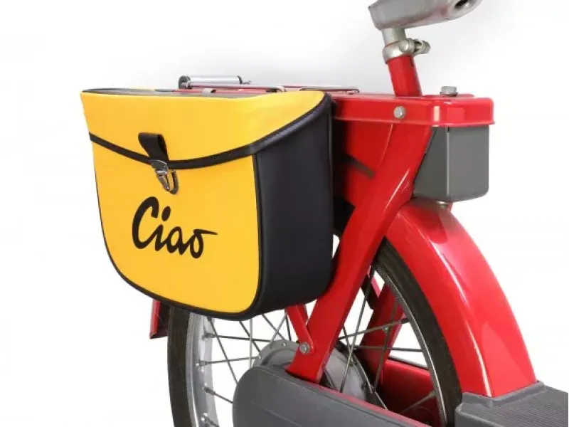 Zadeltas Moto Nostra Ciao Geel Zwart