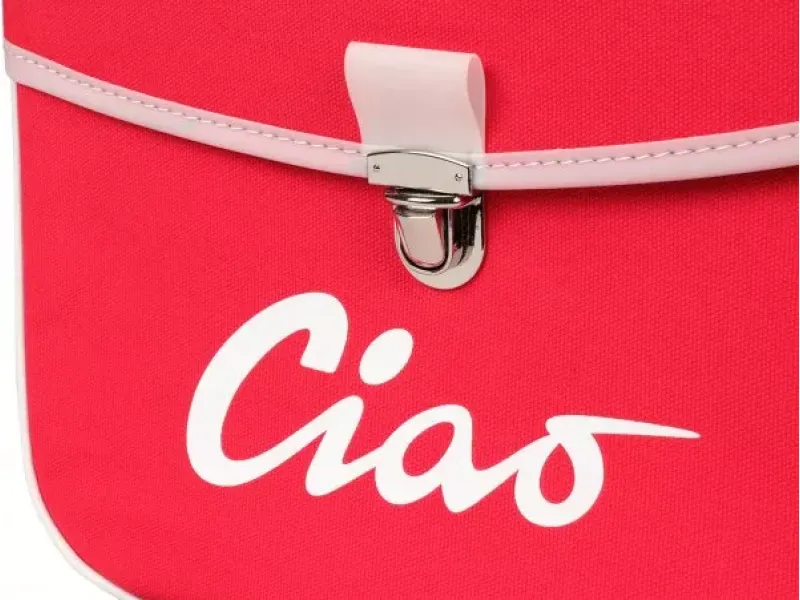 Zadeltas Moto Nostra Ciao Rood Grijs