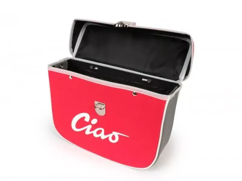 Zadeltas Moto Nostra Ciao Rood Grijs