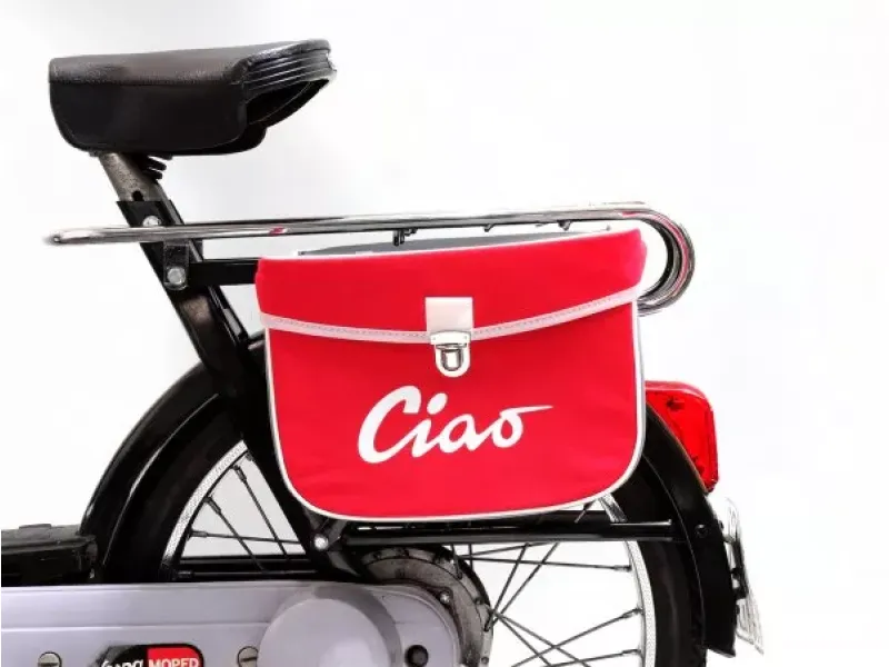 Zadeltas Moto Nostra Ciao Rood Grijs