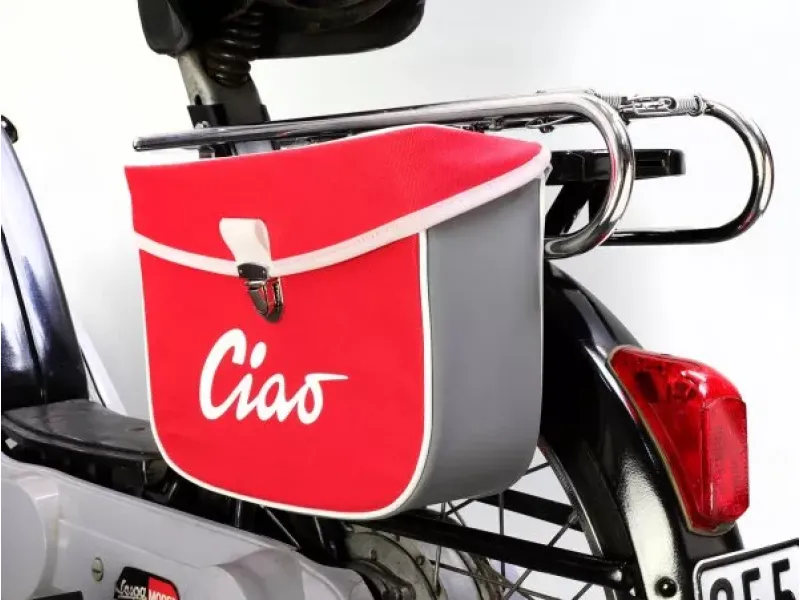 Zadeltas Moto Nostra Ciao Rood Grijs