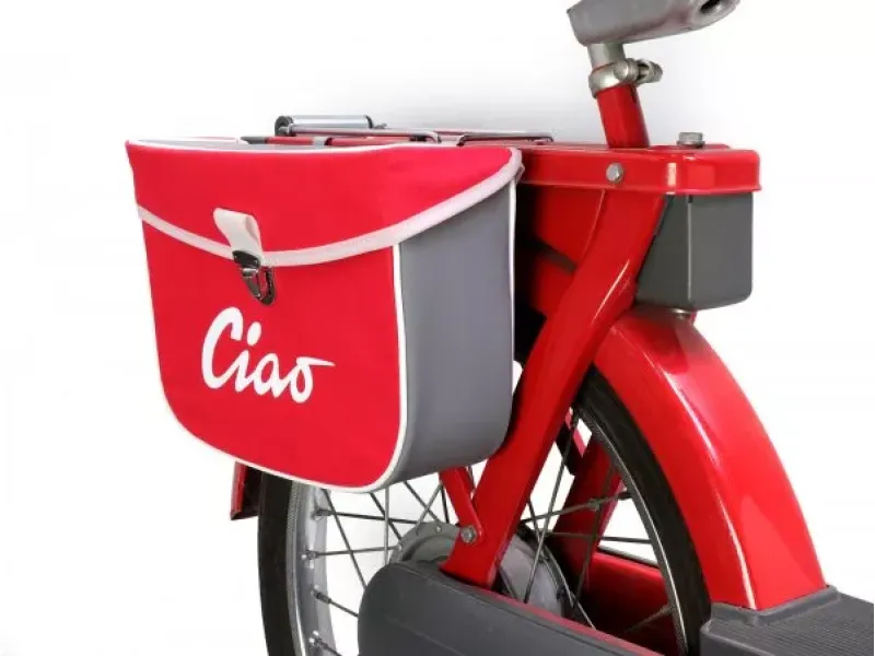 Zadeltas Moto Nostra Ciao Rood Grijs