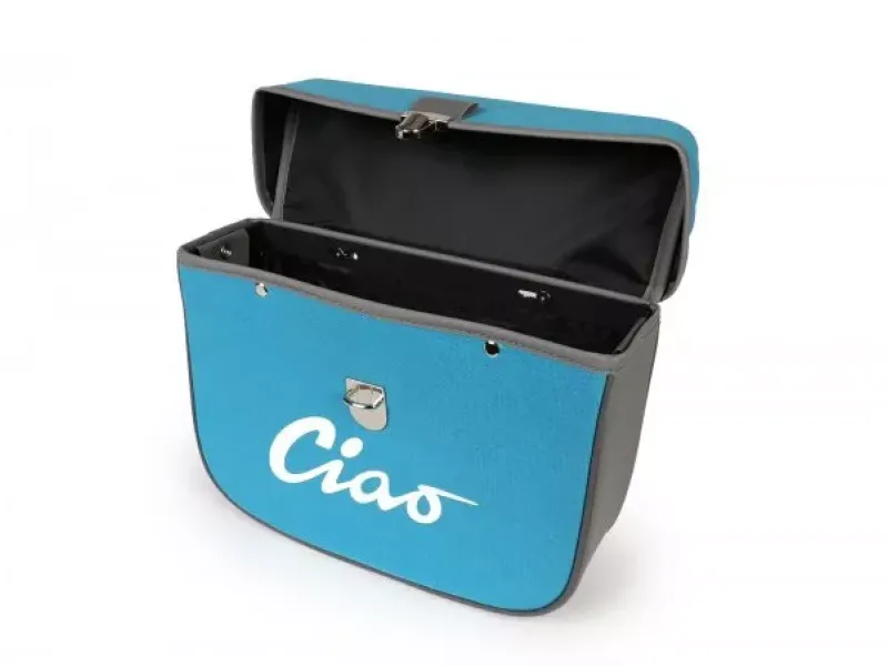 Zadeltas Moto Nostra Ciao Turquoise Grijs