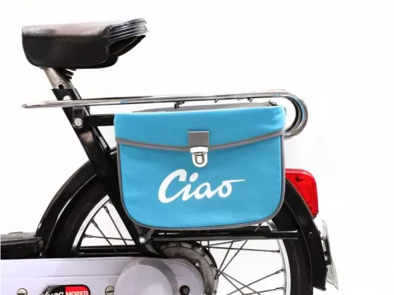 Zadeltas Moto Nostra Ciao Turquoise Grijs