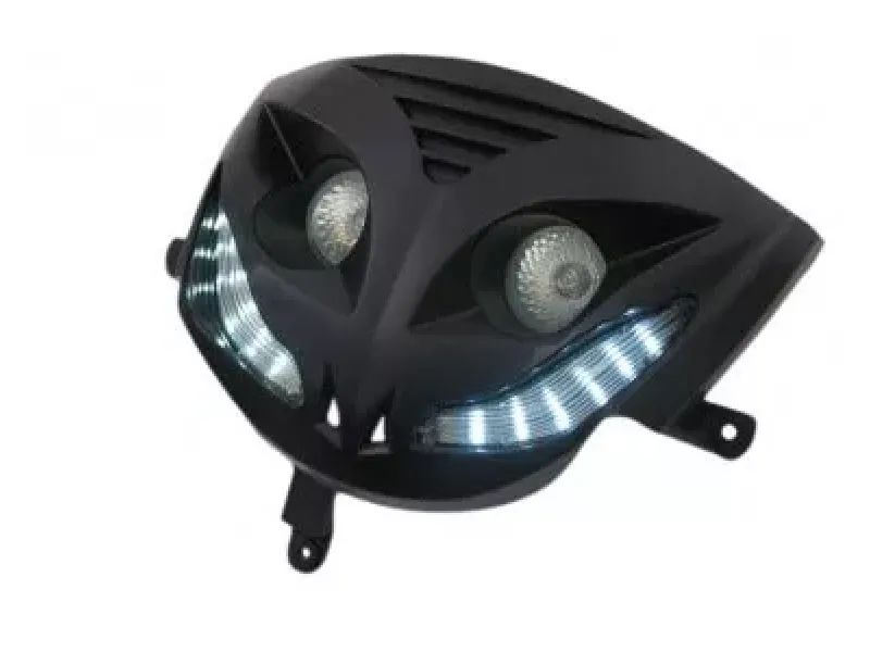 Koplamp Piaggio Zip Zwart (halogeen + LED)