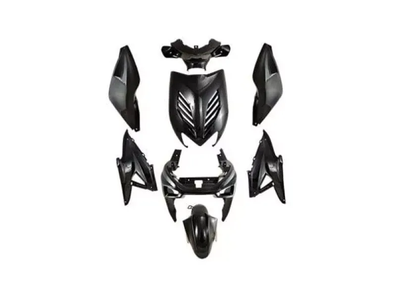 Aerox Kappenset - Zwart Metallic (8 delig)