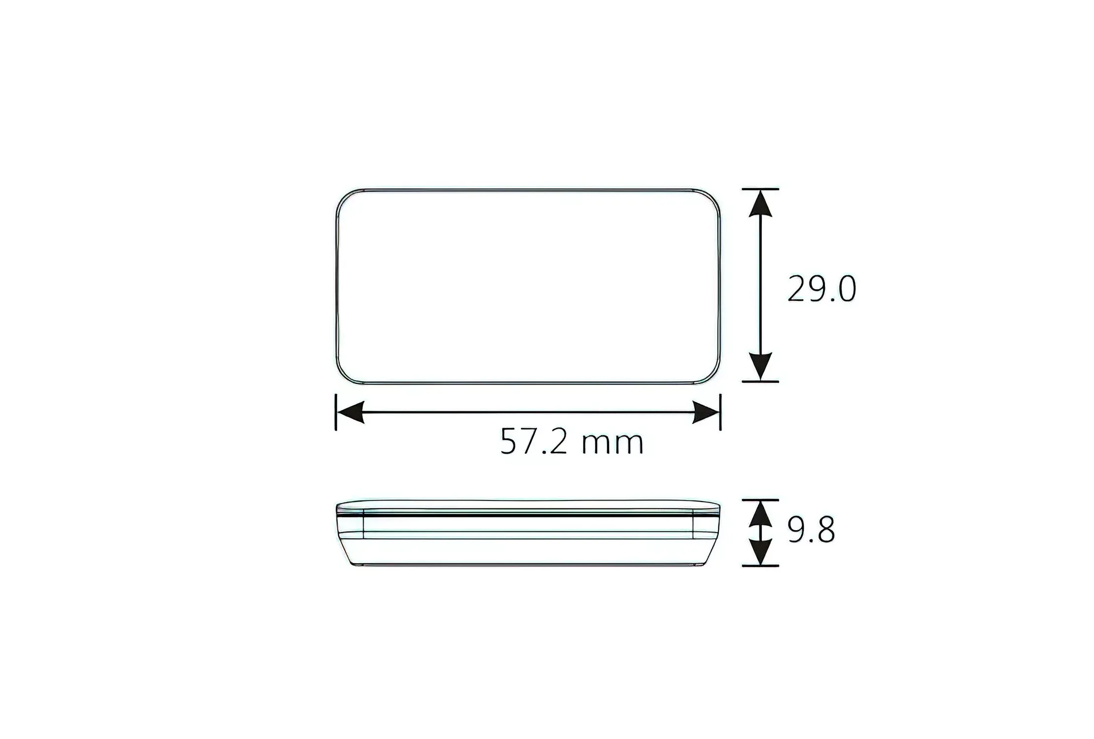 Voltmeter / Thermometer Slim NG Rood