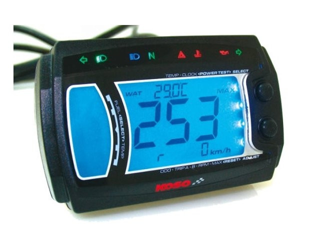Kilometerteller / Temperatuurmeter / Tankmeter - Blauwe verlicht