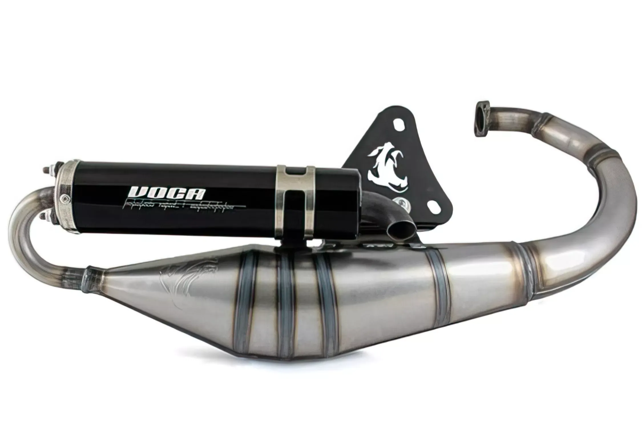 Voca Racing Uitlaat Sabotage  V2 50/70 Yamaha BW'S / Slider Zwarte Geluiddemper