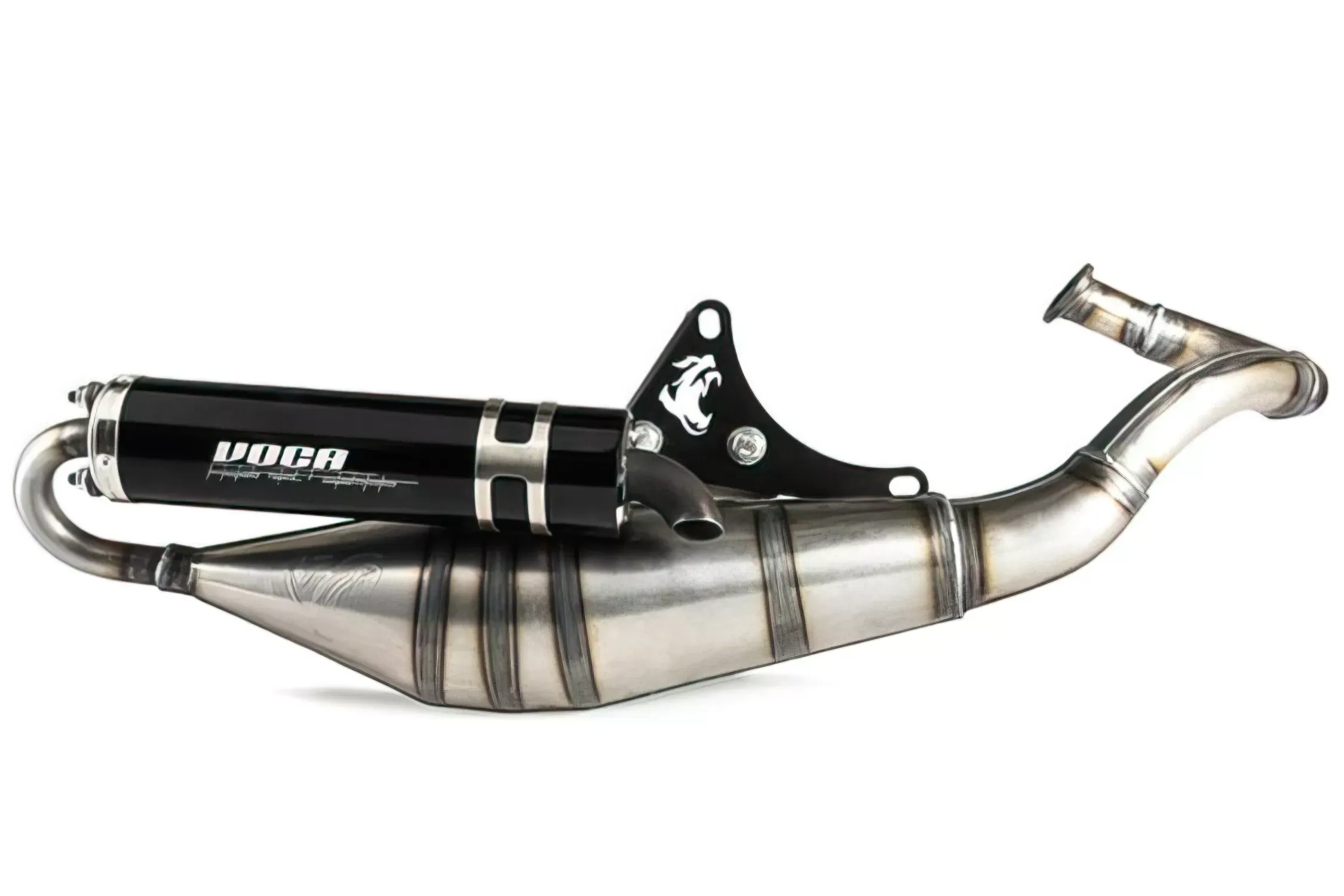 Voca Racing Uitlaat Sabotage V2 50/70 Piaggio NRG / Typhoon Zwarte Geluiddemper
