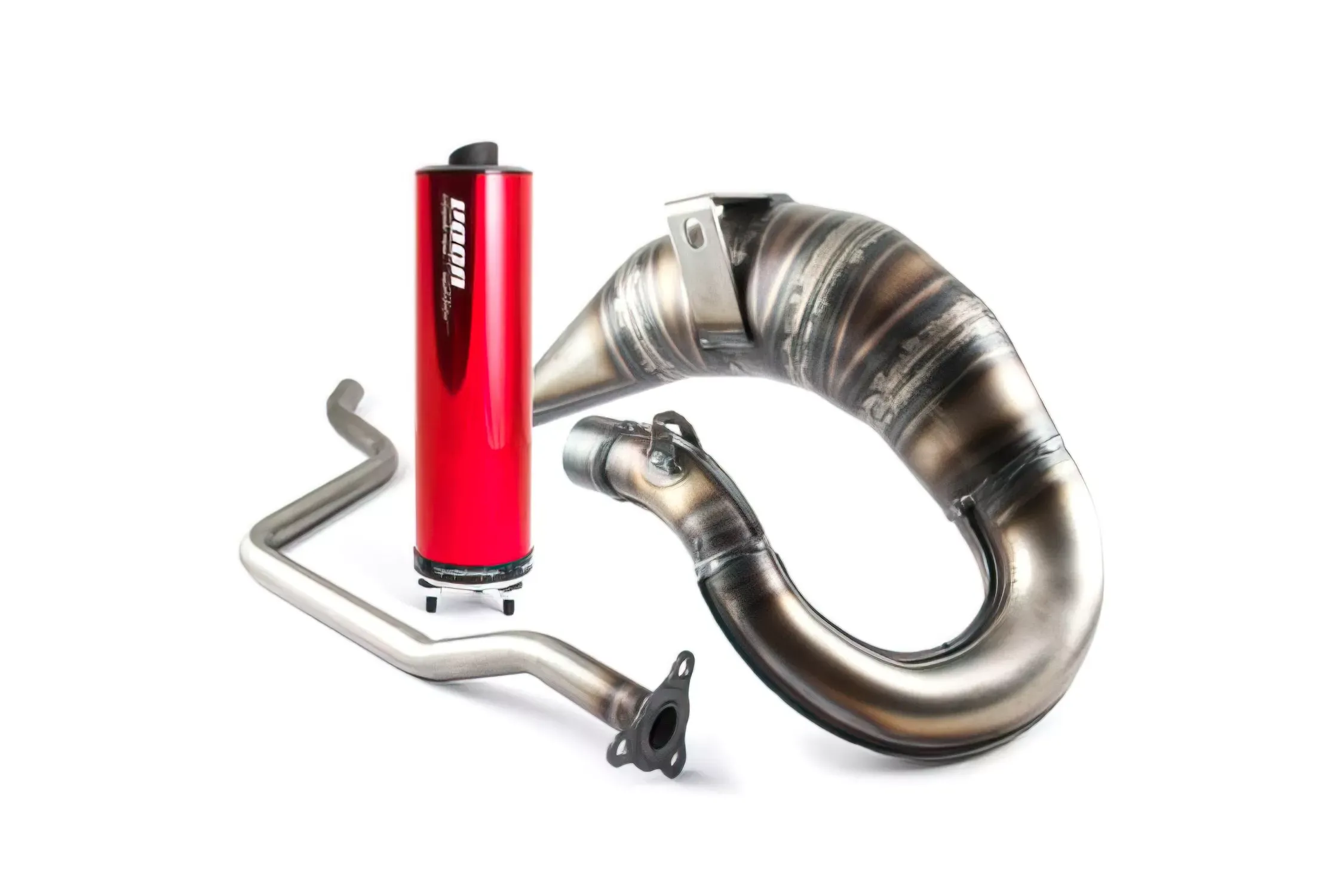 Voca Uitlaat Cross Rookie 50/70CC Rode Geluiddemper Yamaha DT / X-Limit