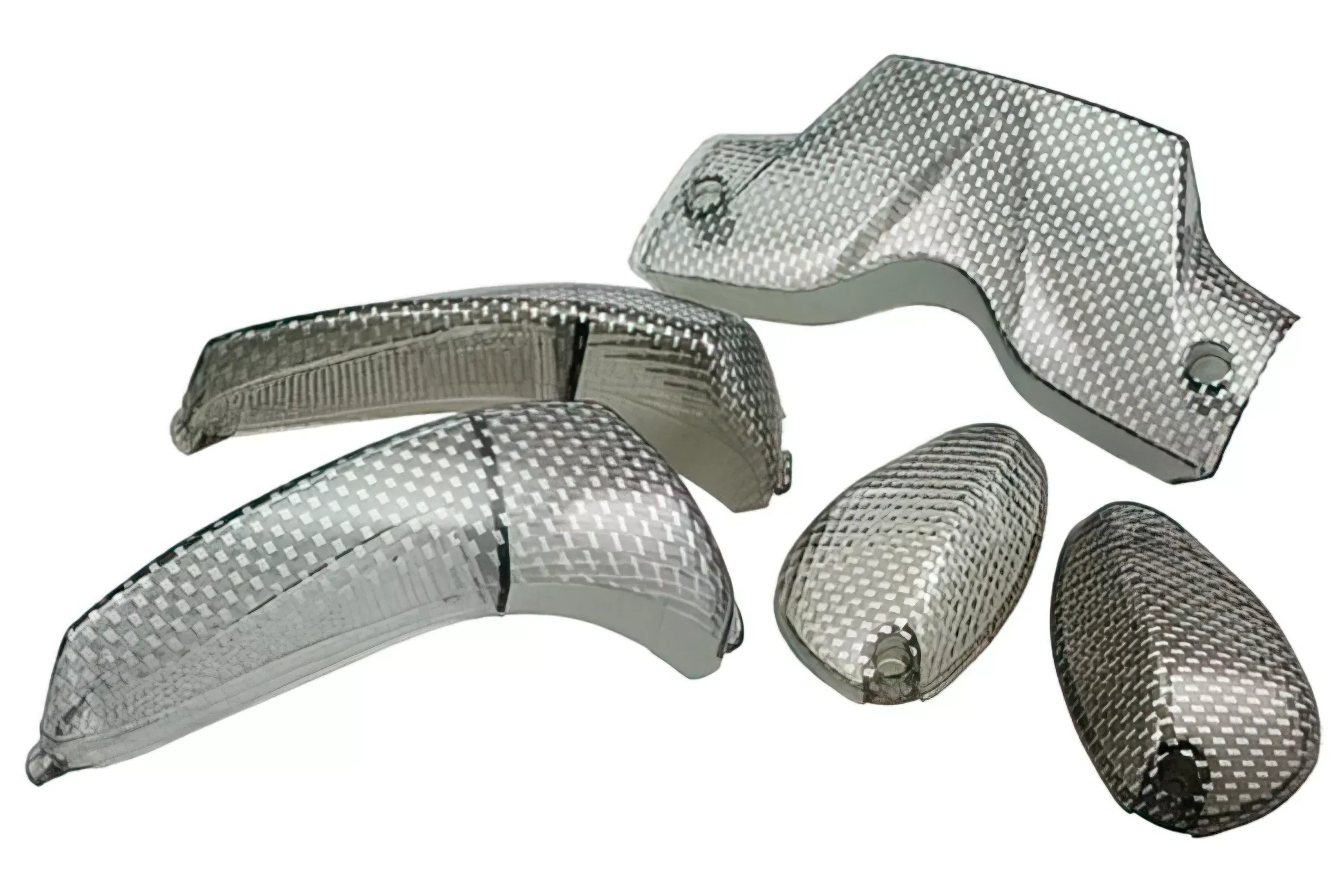 Knipperlicht Set STR8 (4) Met Achterlicht Gilera Runner NA 2003 Carbon Look