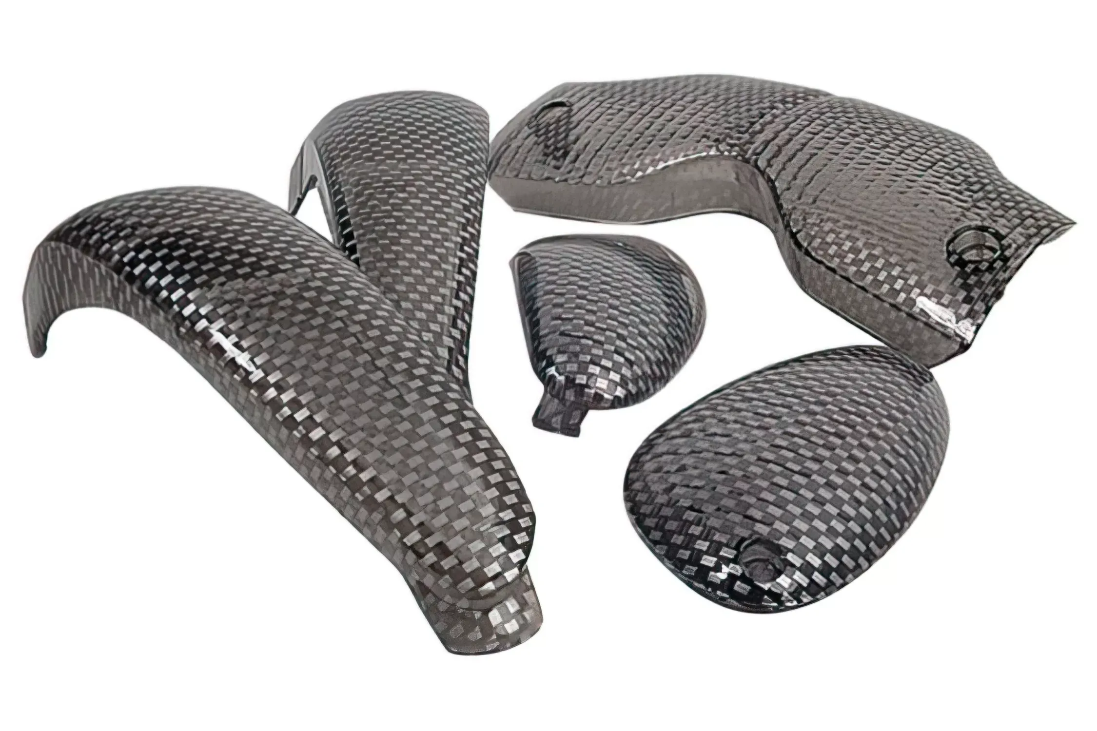 Indicatorlens Set STR8 (4) Met  Achterlicht Gilera Runner Voor 2003 Carbon  Look