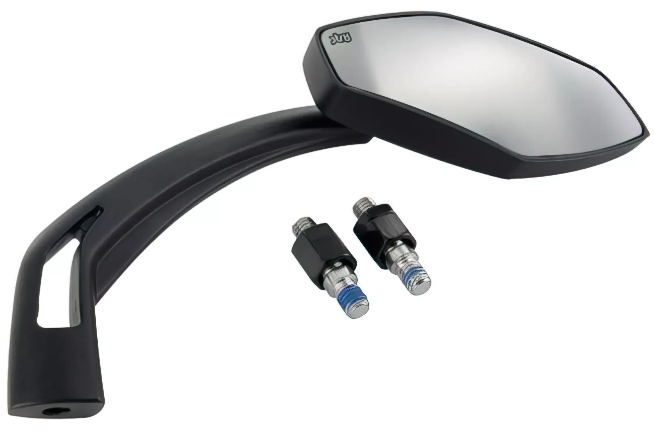 Spiegel STR8 CNC II Rechts, Zwart