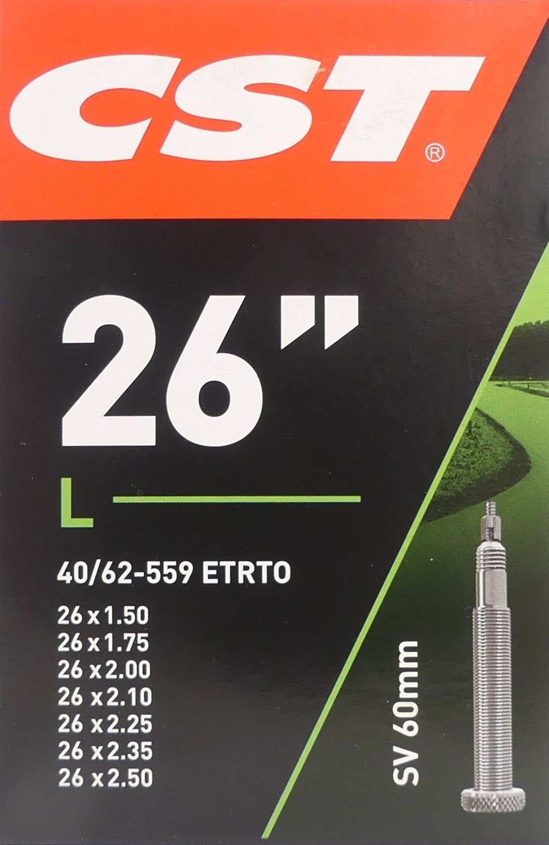 Binnenband CST SV60 26x 1.50-2.50-40/62-559