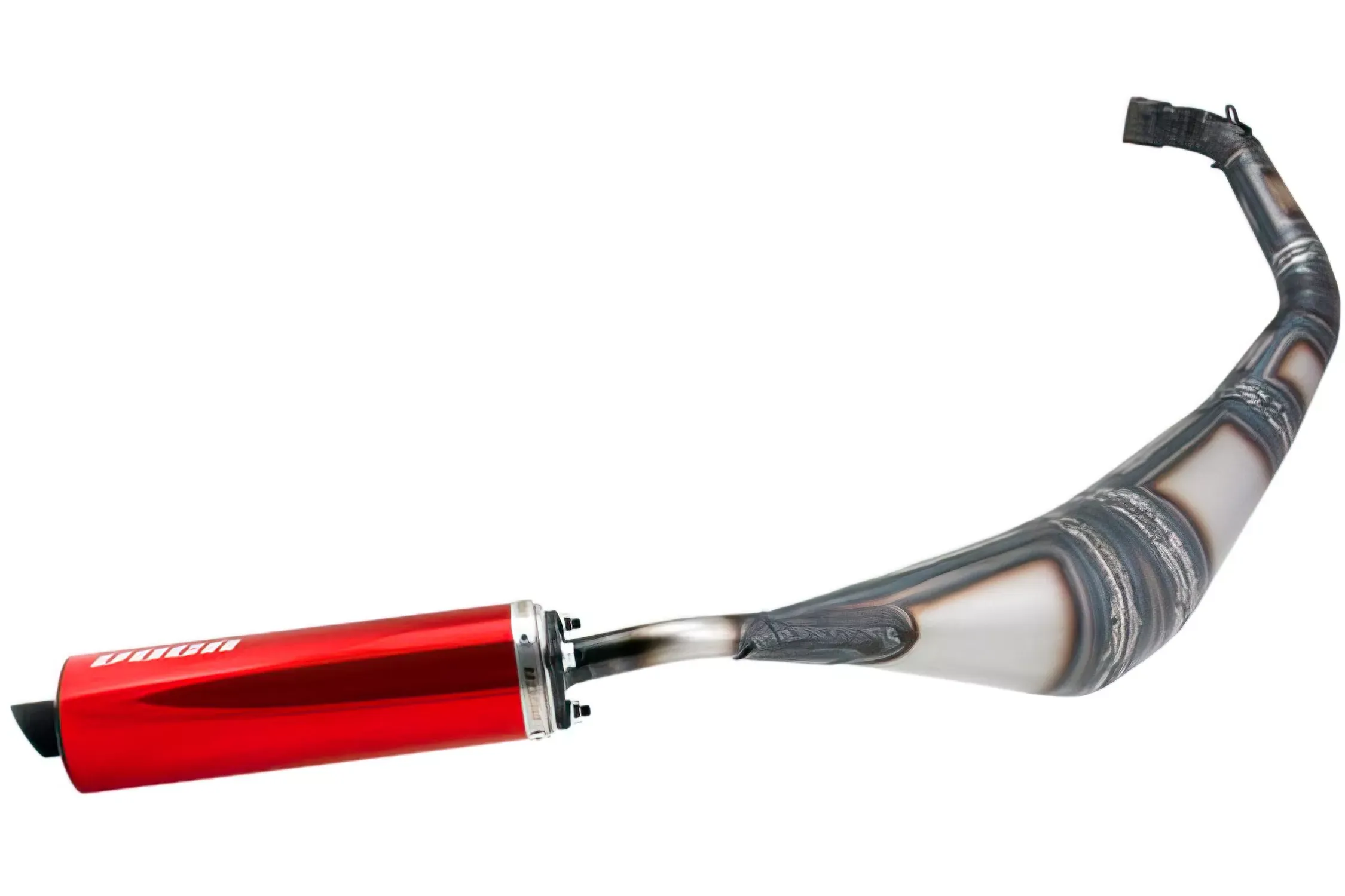 Voca Warrior Uitlaat 50-70CC Rode Geluiddemper Derbi Senda