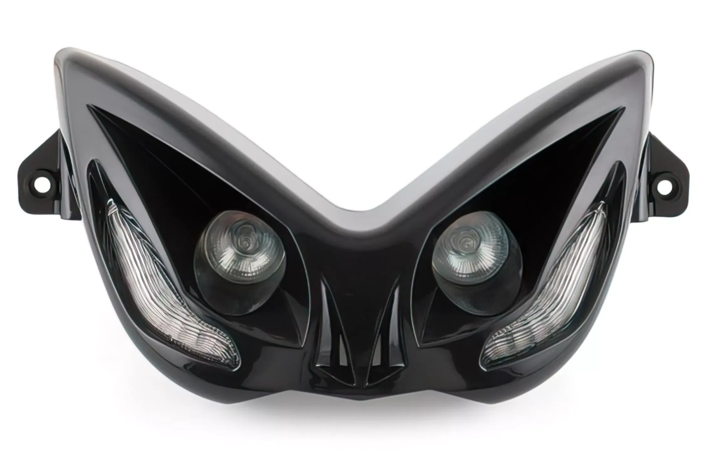 Koplamp Evo 2 Met Blauwe Leds MBK Nitro / Yamaha Aerox Zwart