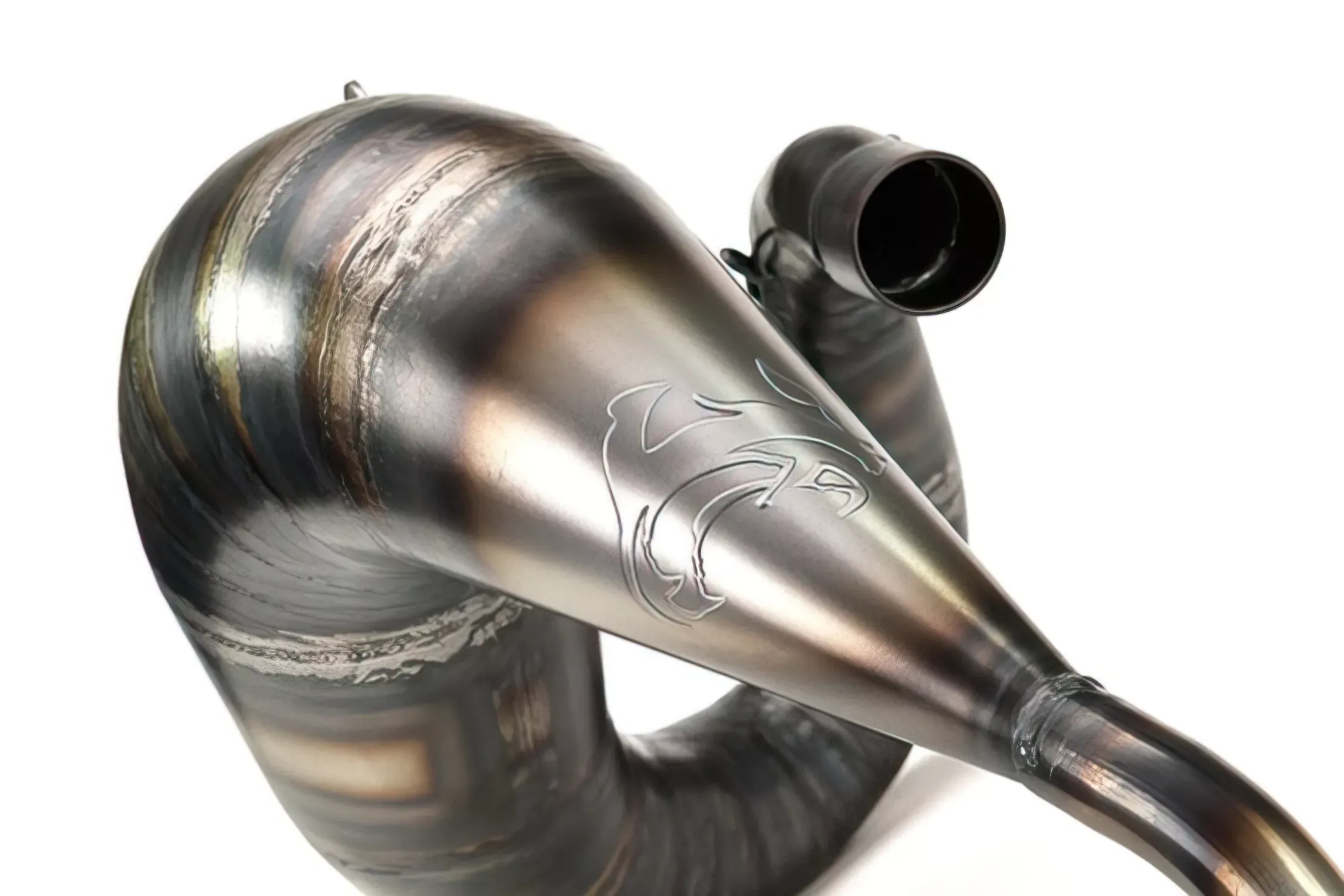 Uitlaat Voca Cross High Mount Carbone 80 - 90CC Derbi DRD Pro