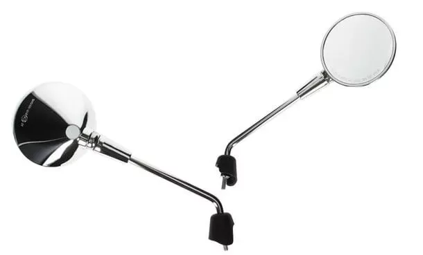 Spiegelset Vespa Primavera chroom links + rechts (lang)