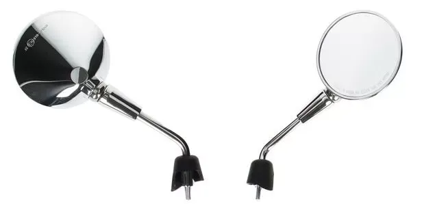 Spiegelset Vespa Primavera Chroom links + rechts (kort)