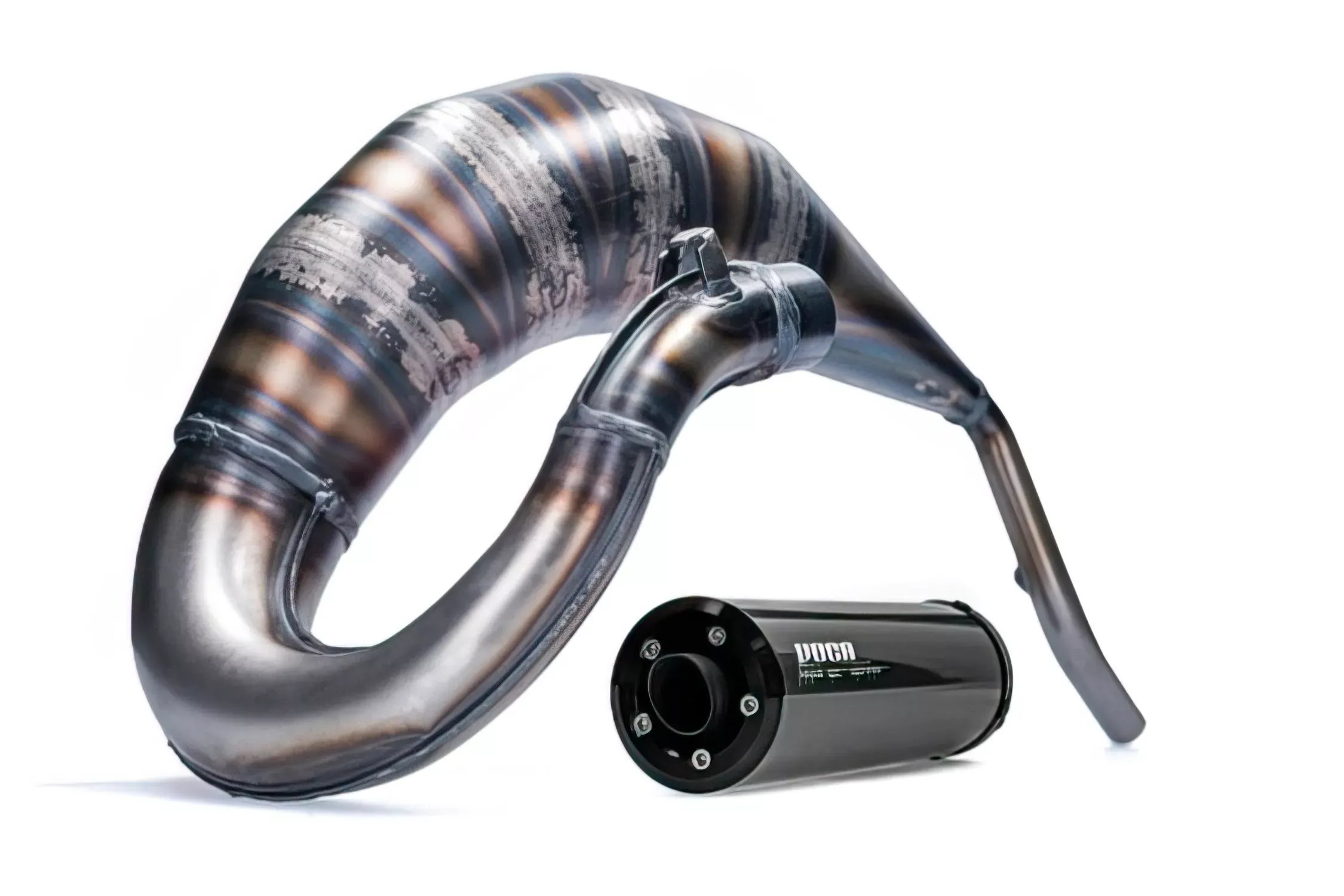 Voca Cross Rookie Uitlaat 50/70CC Zwarte Geluiddemper CE Sherco 50CC