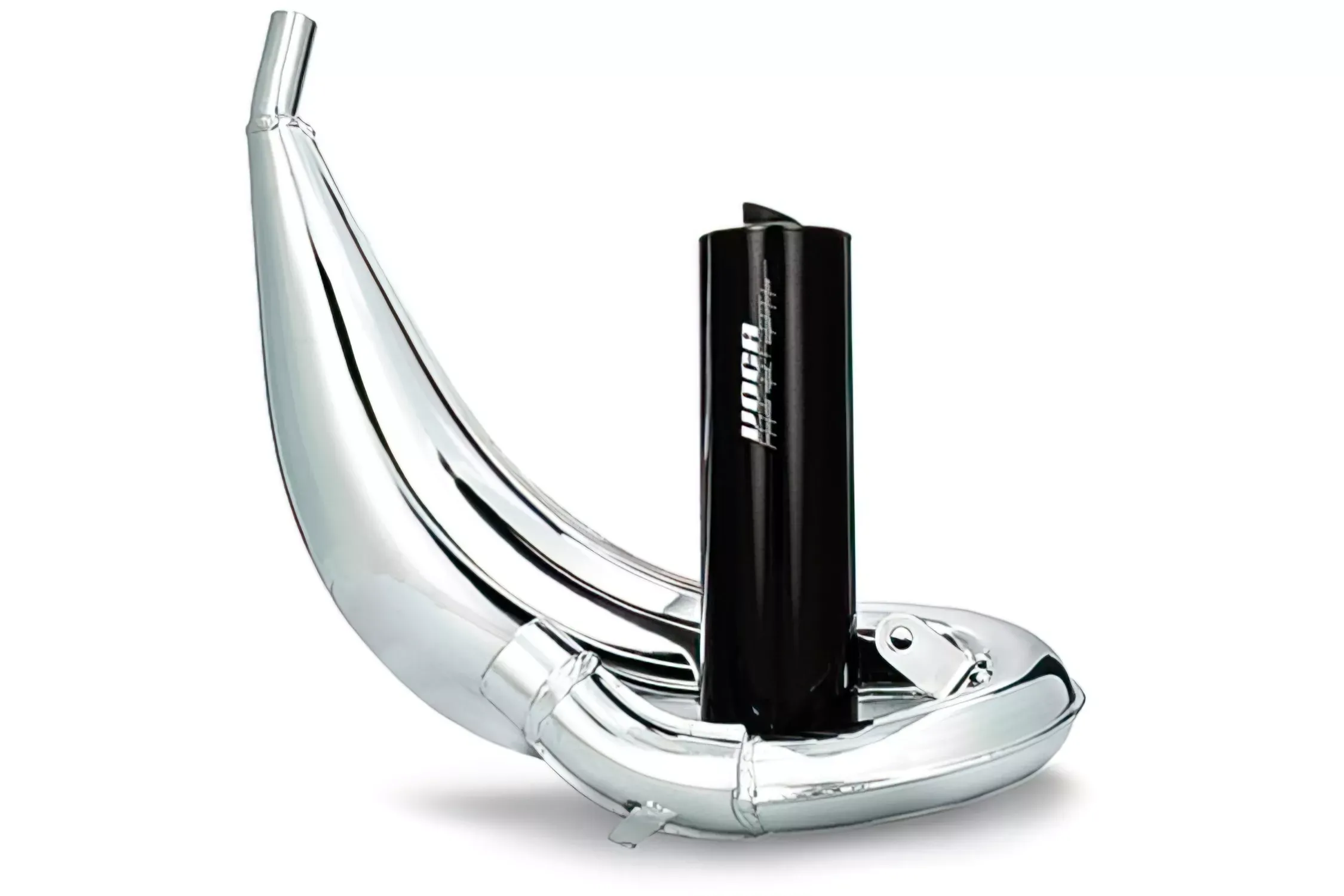 Uitlaat Voca Cross Verchroomd 50 / 70CC CE Zwart Rieju MRT