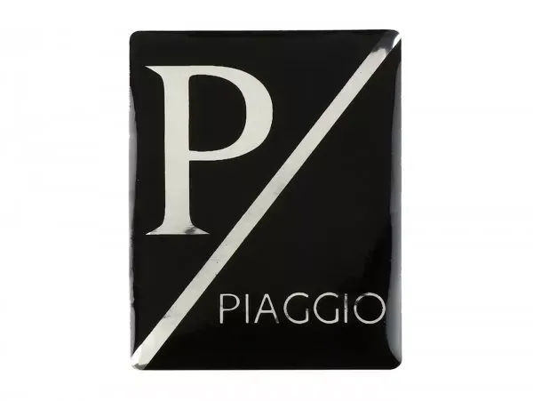 3d Sticker Badge Claxon Deksel Oem Kwaliteit Vespa Piaggio Rechthoekig  Vespa Px Lusso Arcobaleno ( 2001)
