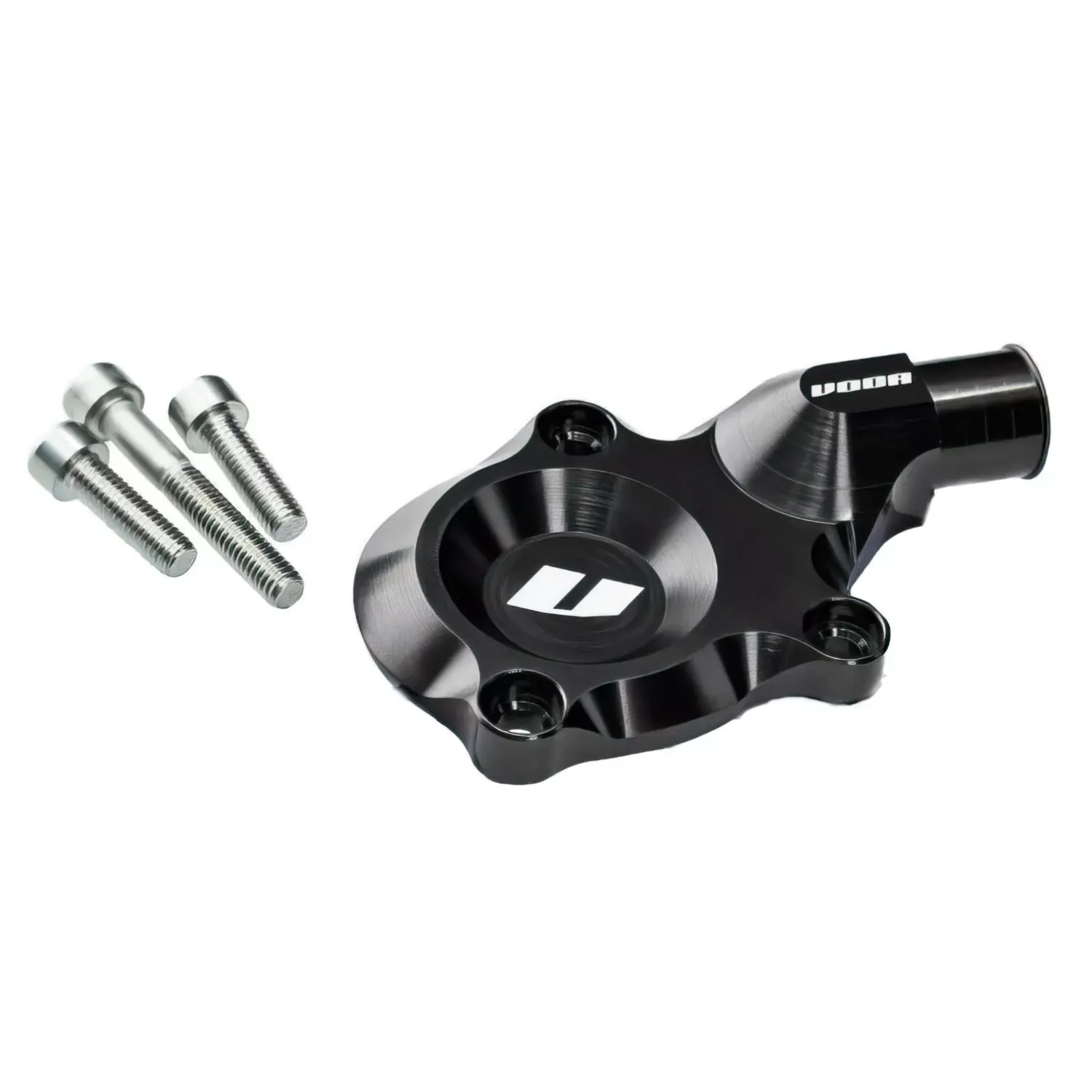 Waterpomp Deksel Voca CNC Zwart Derbi Euro 3