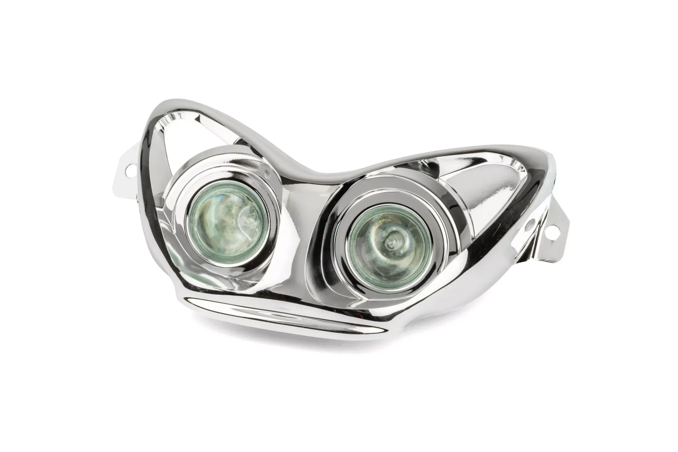 Twin Koplamasker Evolution Yamaha Aerox / Nitro Chrome CE-Markering