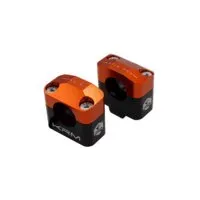 Stuurklemmen 28mm KRM Zwart / Oranje