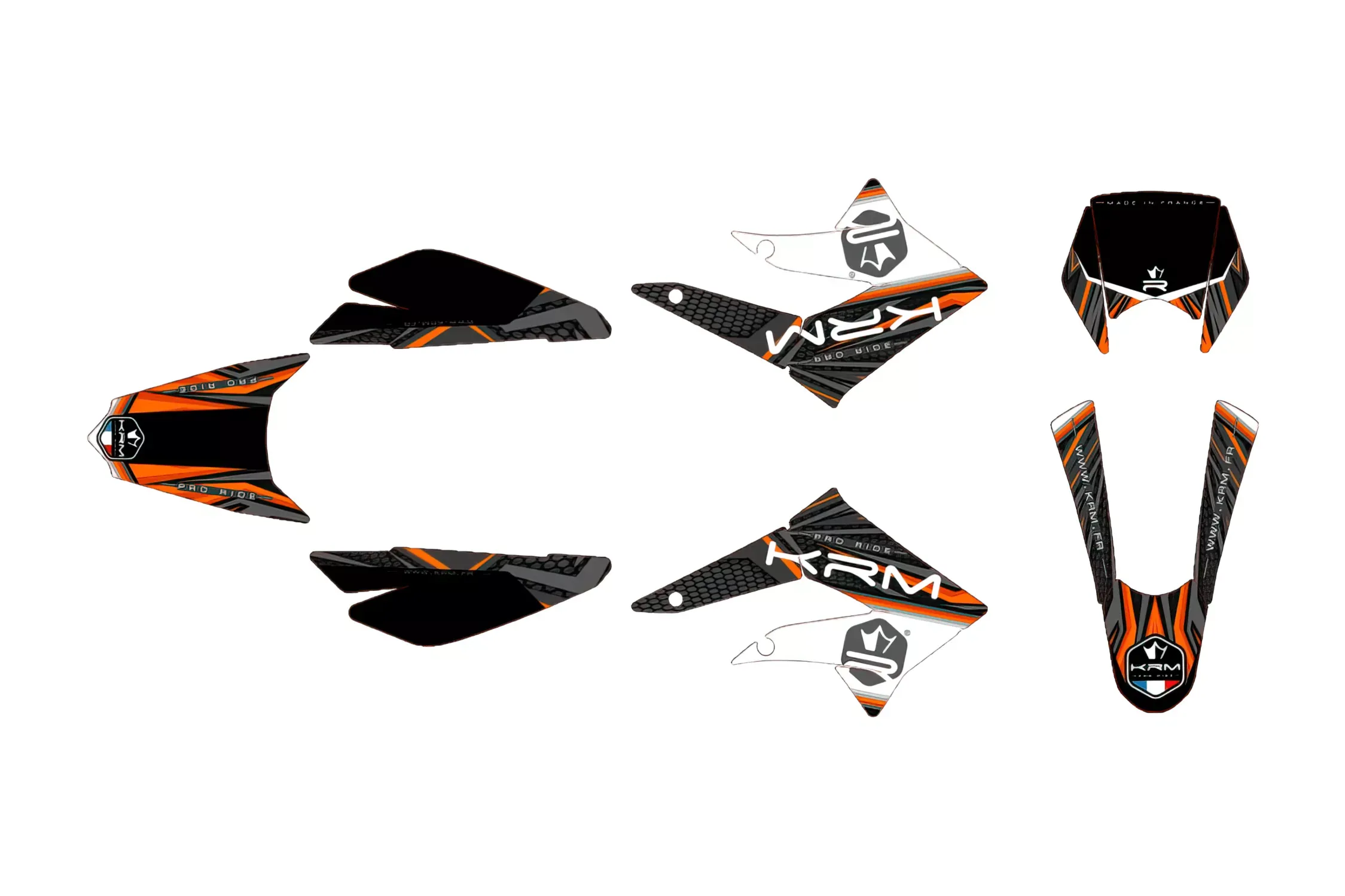 Stickerset KRM Oranje Derbi  X-treme 2011 - 2017