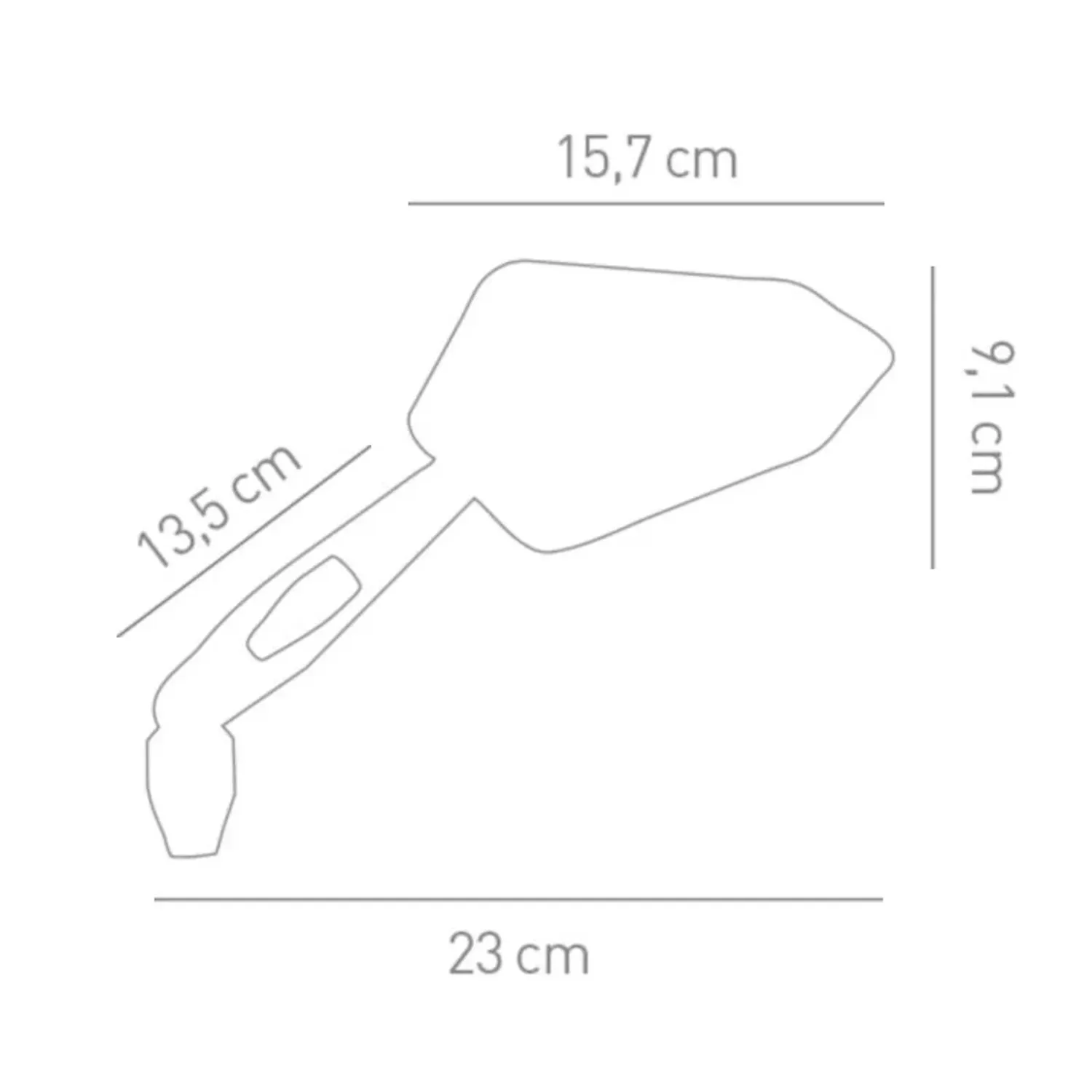 STR8 Spiegelset Street, X2 (Links + Rechts), Met M8-/M10 Adapter, Zwart, Gekurd