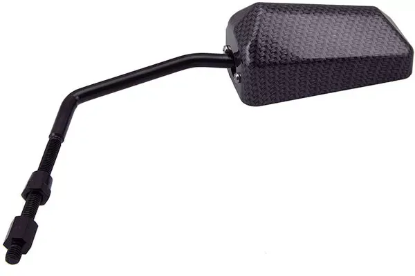 Spiegel STR8 F1 Rechts/ Links M8 Draad (M/Linker Draad Adapter), Zwarte Carbon Look