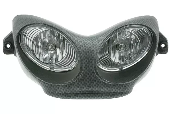 Twin Koplamp Masker Autoglas Yamaha Aerox / Nitro Carbon Look CE-Markering
