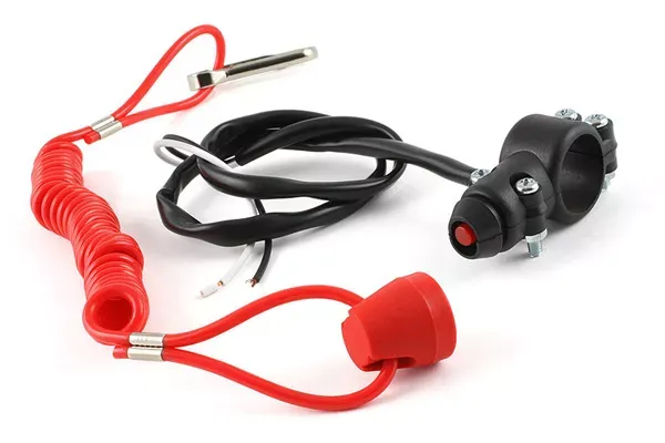 STR8 Kill Switch Racing Rood Bevestigd Aan Het Stuur