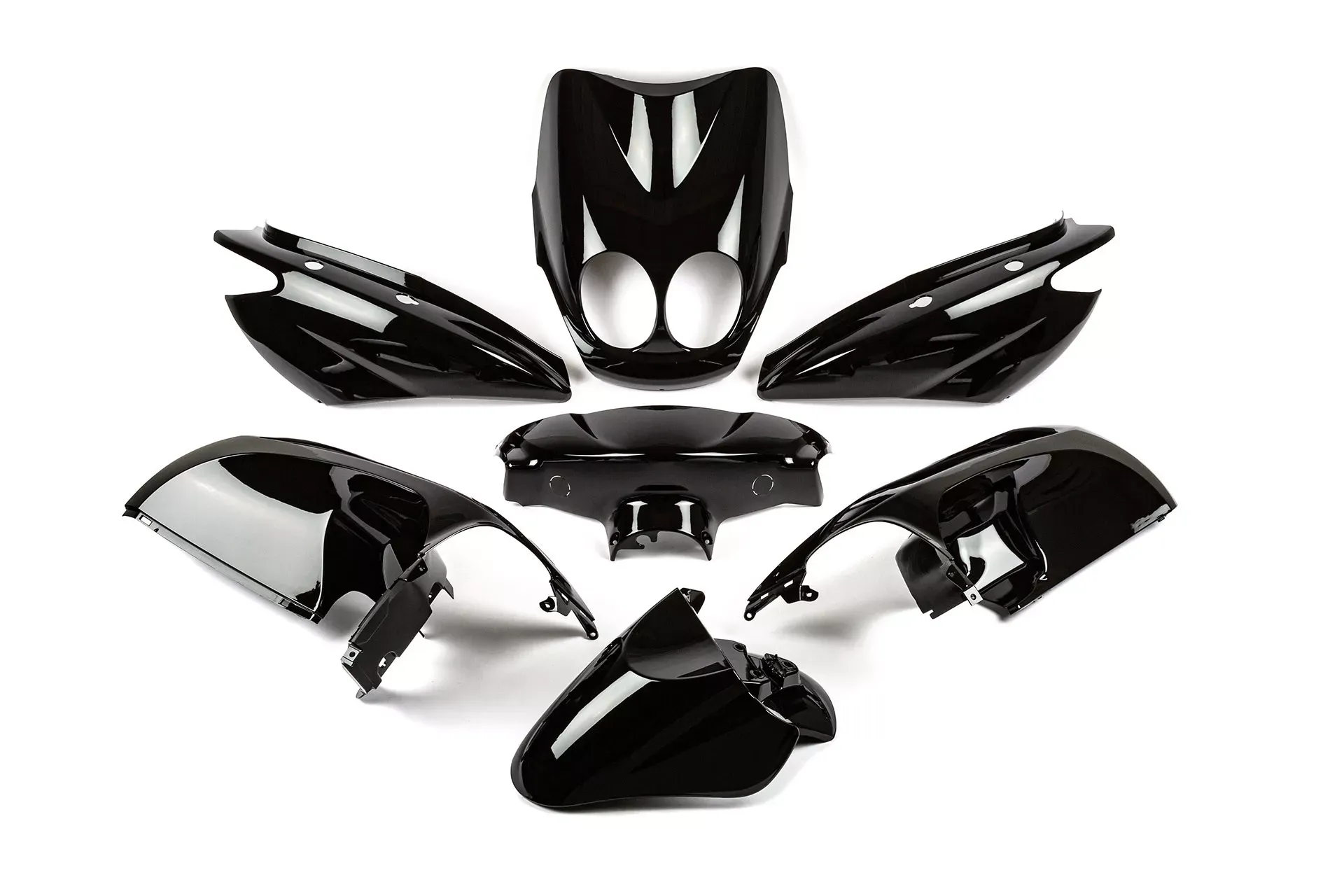 Kuip Kit 7 Stuks. Zwarte Yamaha Neos 2008 - 2011