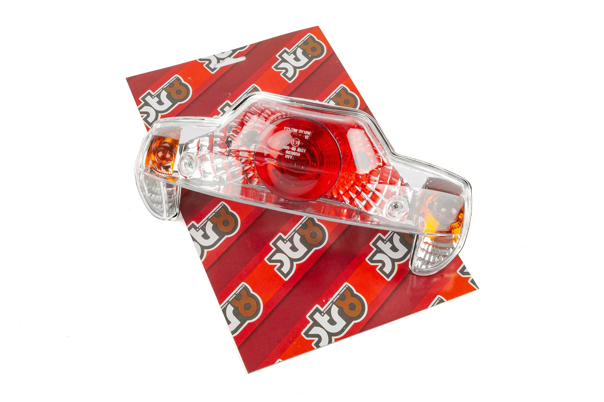 Achterlicht M. Indicatoren Helder Glas MBK Booster / Yamaha BW'S 1999-2003 CE-Markering