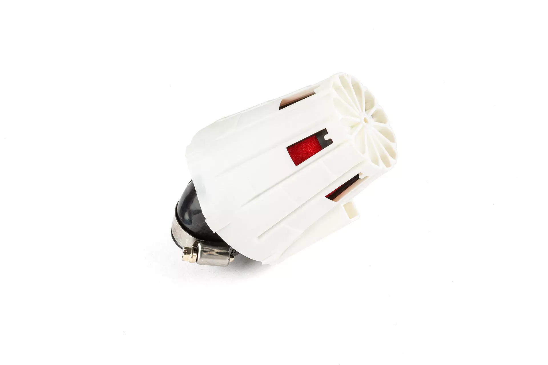 Luchtfilter E5 Hoek 45 Deg. D.35MM Wit / Rood