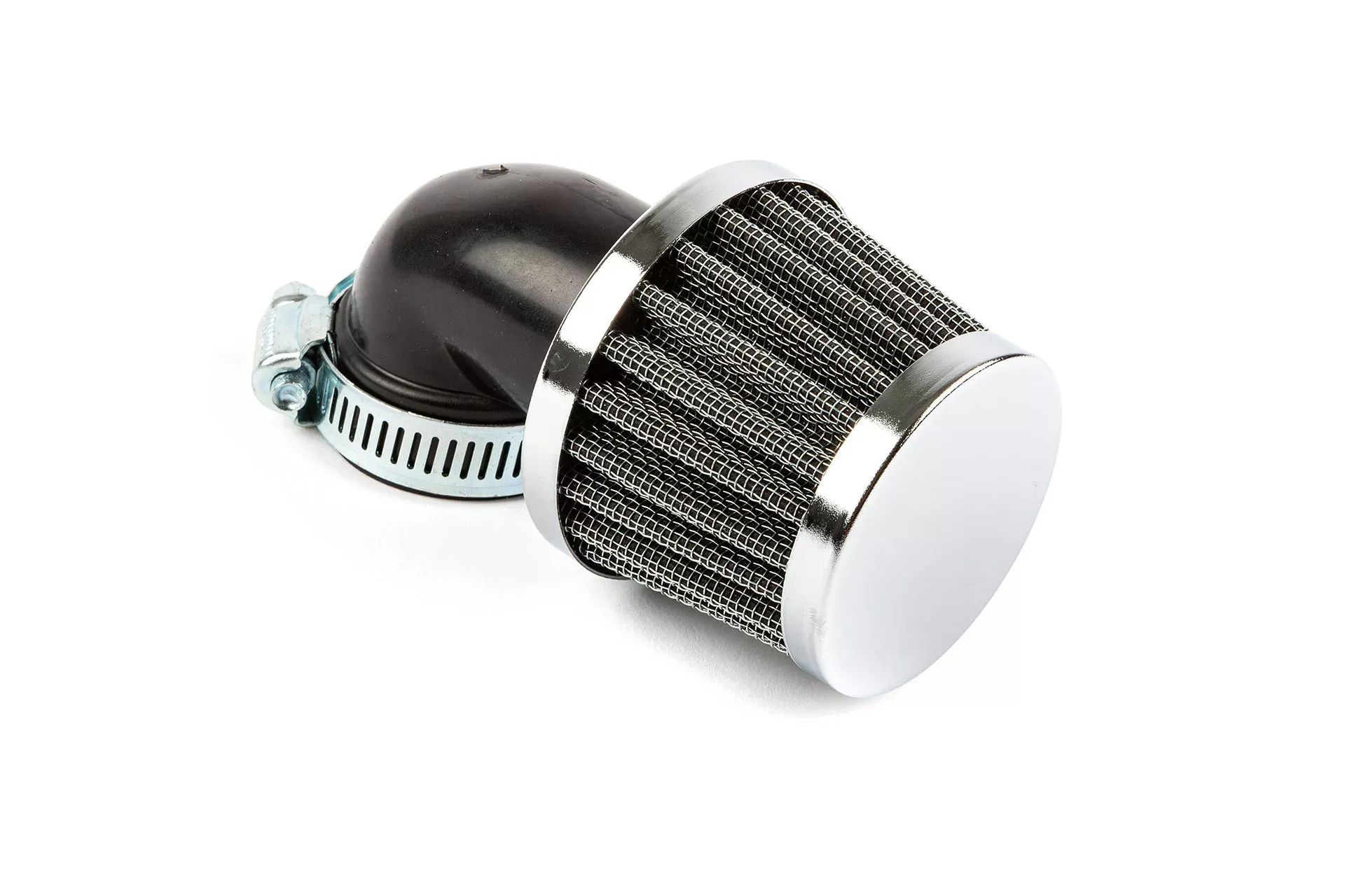 Luchtfilter KN Hoek 90 Deg. D.35MM Chroom