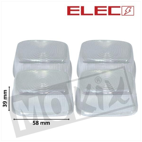 Knipperlichtglas Set - Yamaha Slider - Transparant / Colorful